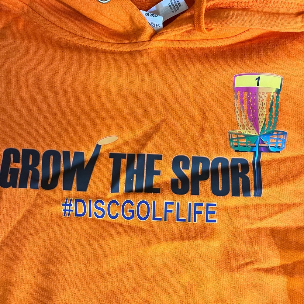 NEW Orange Unisex Super Soft Independent Trading Disc Golf Hoodie